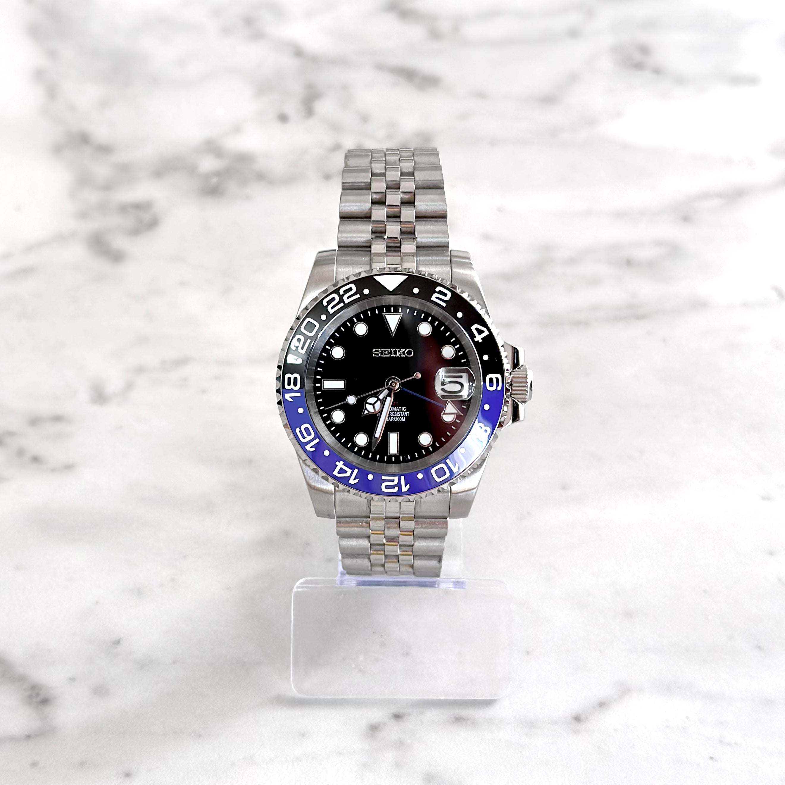 CP Custom Seiko GMT Batgirl Jubilee Casioak Project