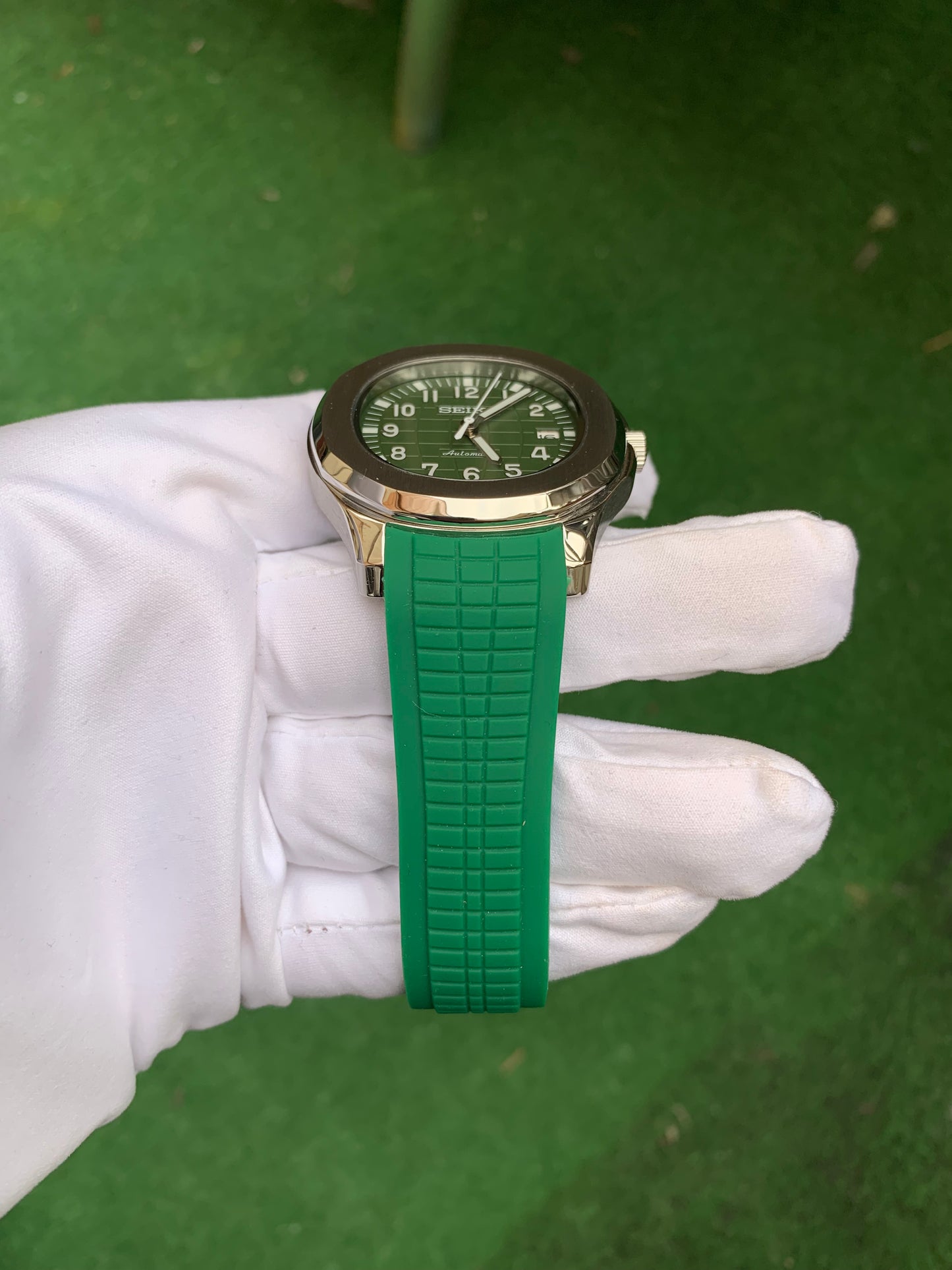 Seikonaut Green Dial Green Rubber