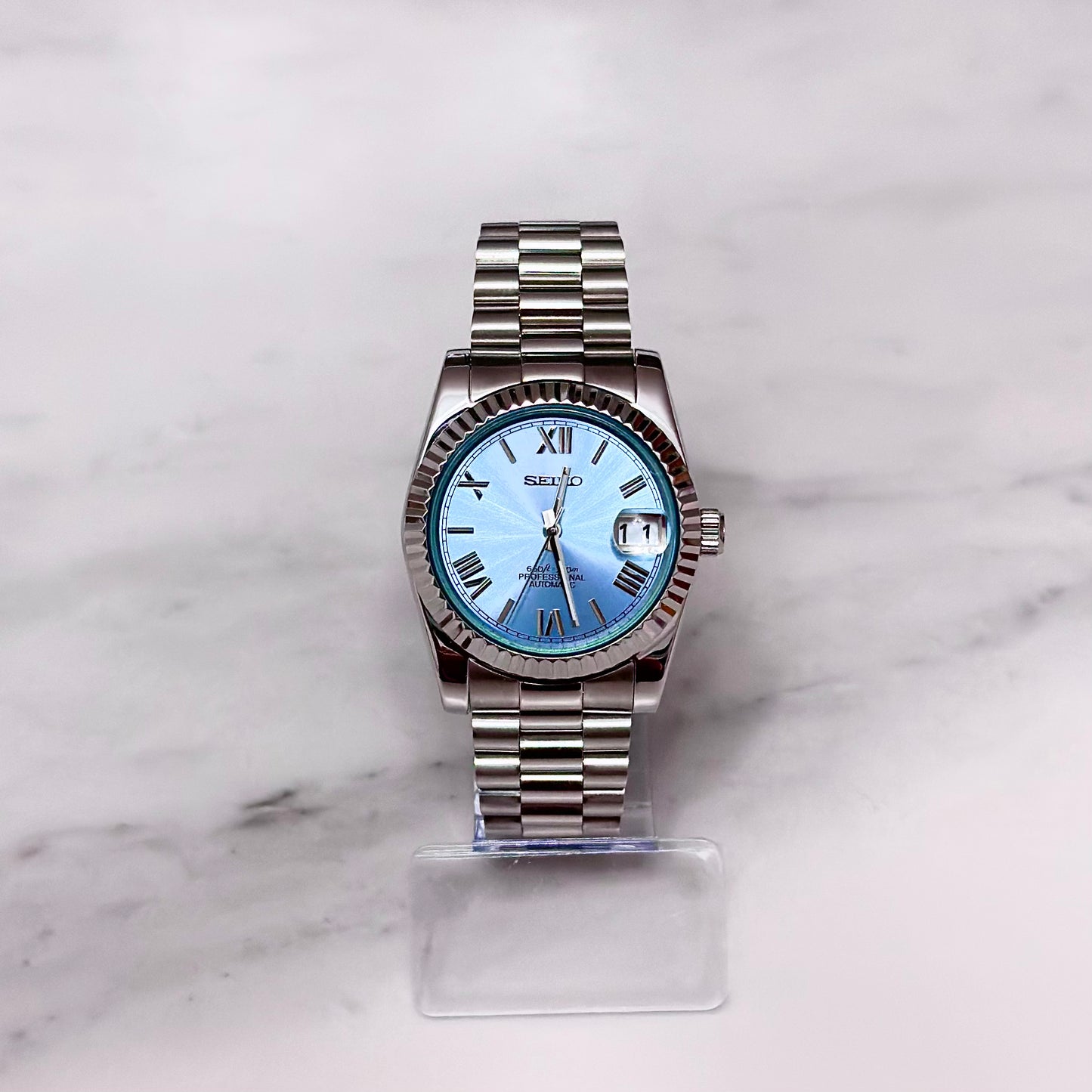 CP Seiko Presidential Platinum Blue Dial