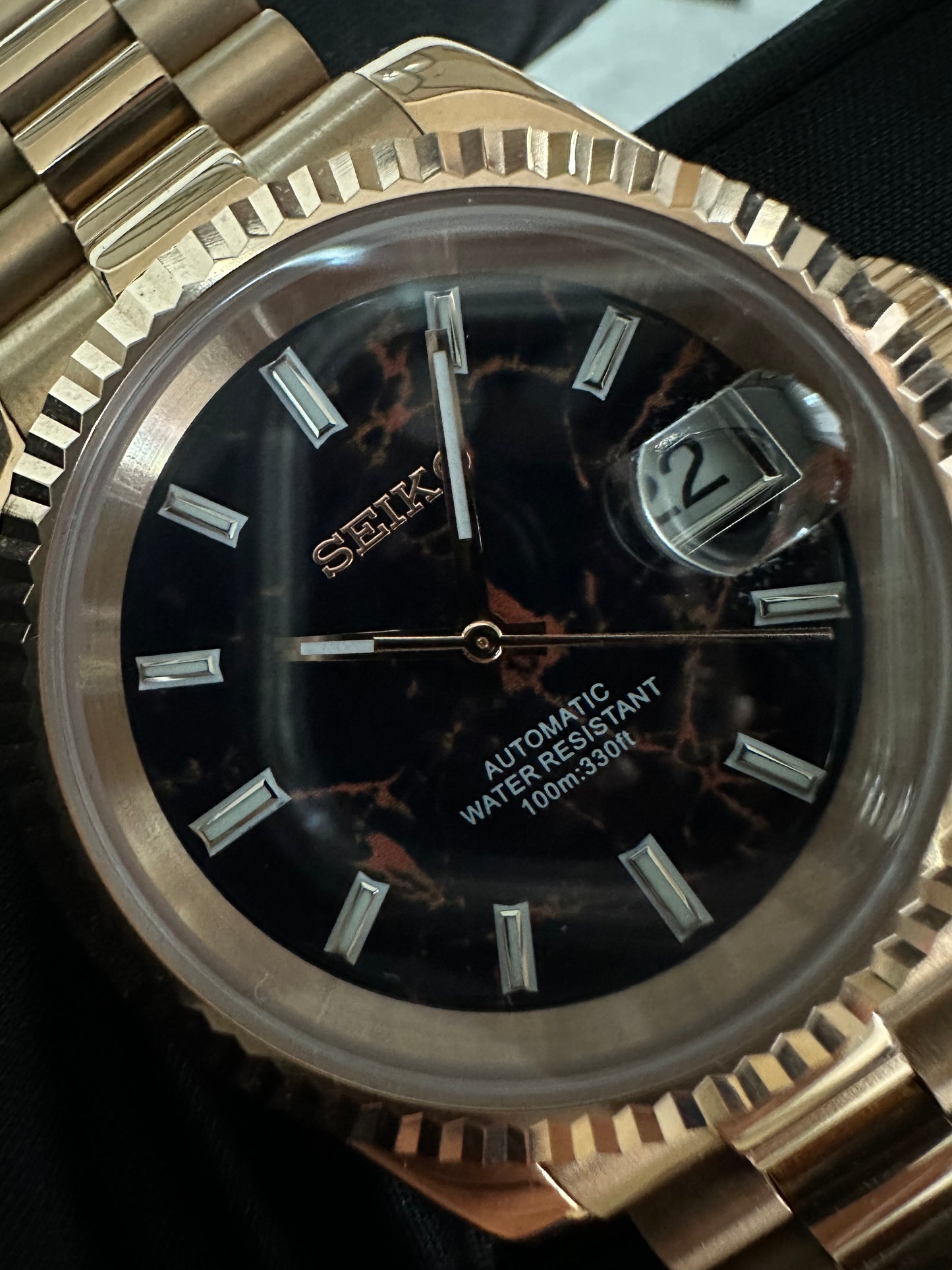 CP Seiko DJ Eisenkiesel President Or Rose